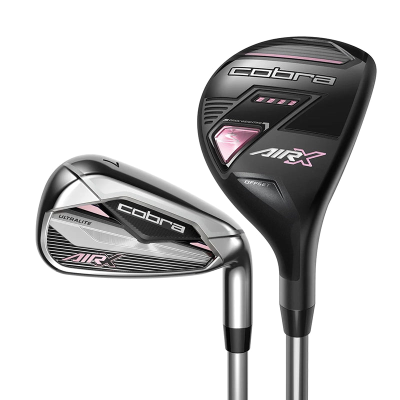 Cobra Women's AIR-X Combo Iron Set - 5H 6H 7-PW, SW Ladies Graphite - COBRA ULTRALITE