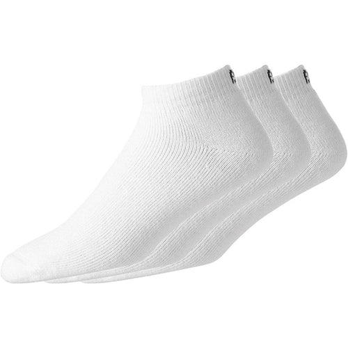 FootJoy Women's ComfortSof Golf Socks - 3 Pack White OSFA (US W 6-9)