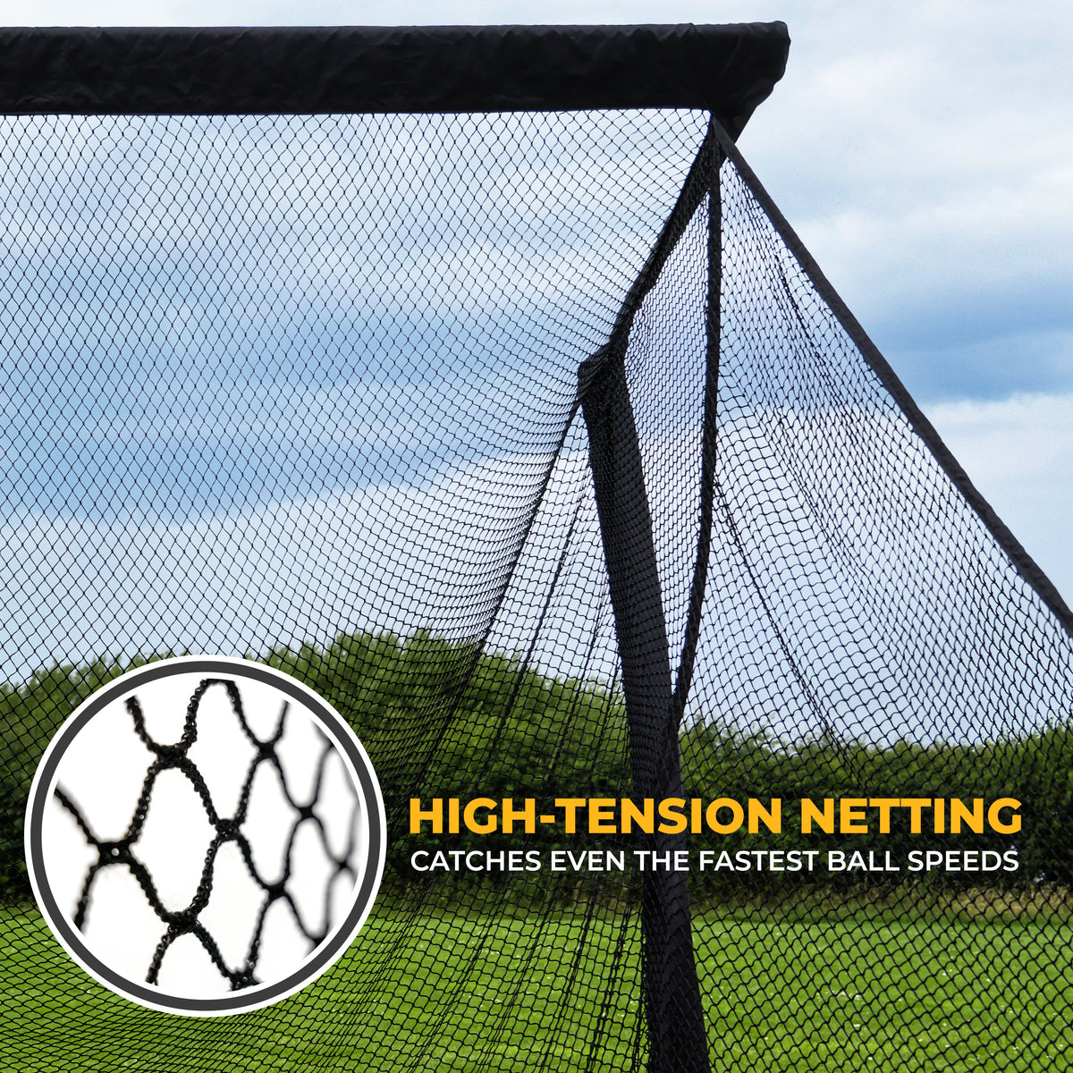 SimSpace Deluxe Practice Net LXW019 with Hitting Mat Bundle