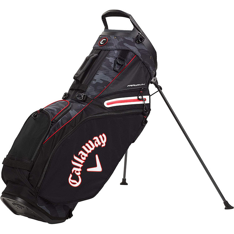 Callaway Fairway 14 Stand Bag - Previous Season (2021) Black Camo Red
