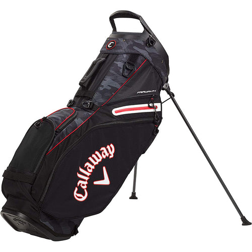 Callaway Fairway 14 Stand Bag - Previous Season (2021) Black Camo Red