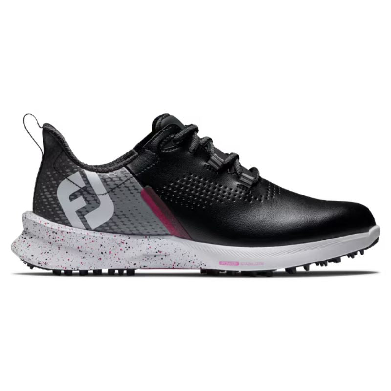 FootJoy Women's Fuel Spikeless Golf Shoe - Previous Season Black Grey Pink Medium