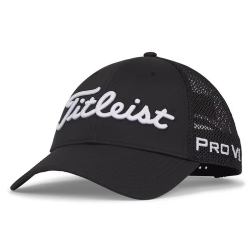 Titleist Tour Performance Mesh Hat Black White