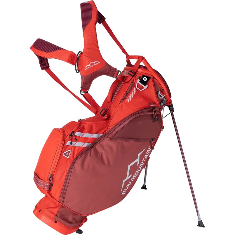 Sun Mountain 2024 4.5 LS 14-Way Stand Bag Port Rush Red