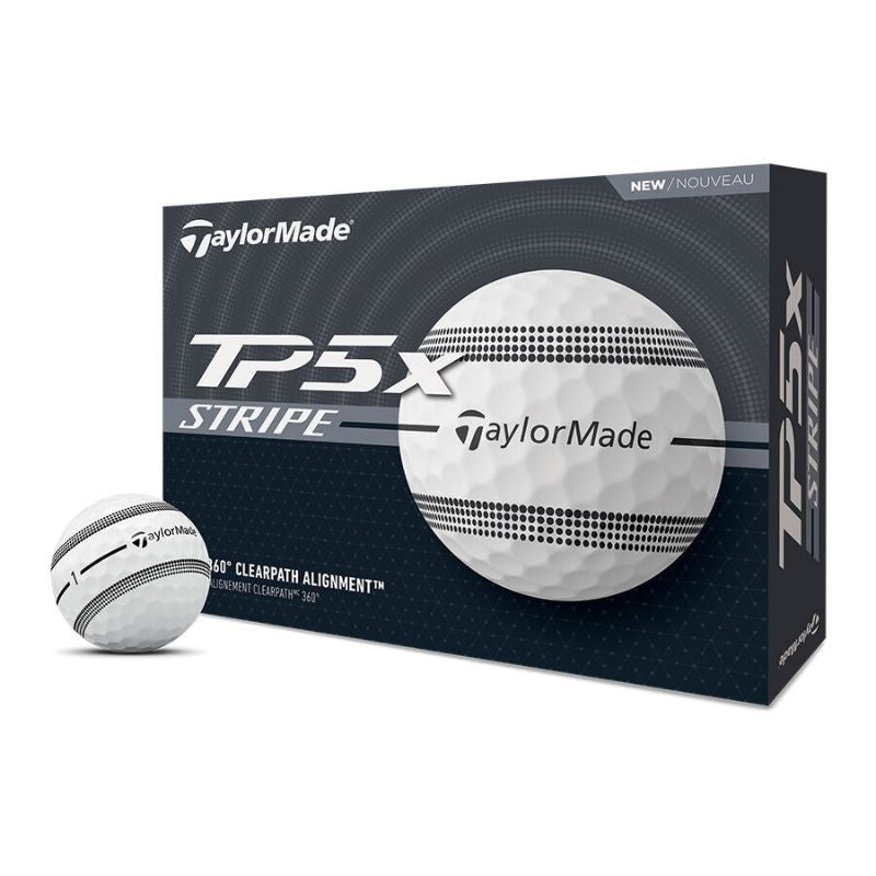 TaylorMade TP5x Stripe Golf Balls White