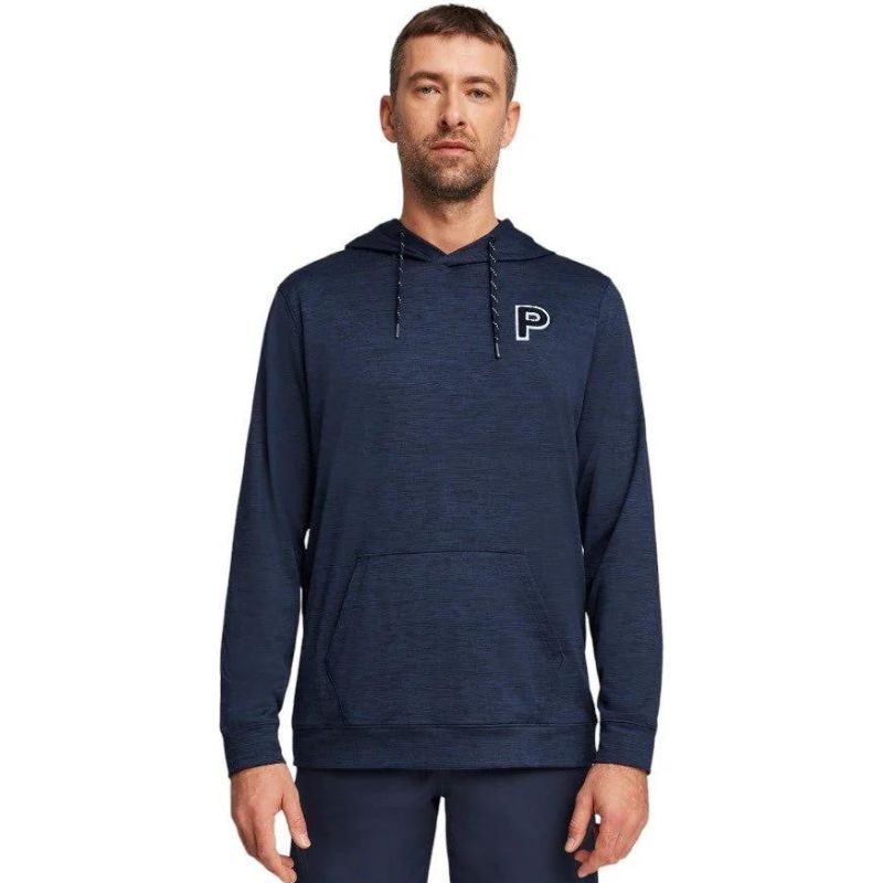 PUMA CLOUDSPUN Patch Golf Hoodie Deep Navy Heather