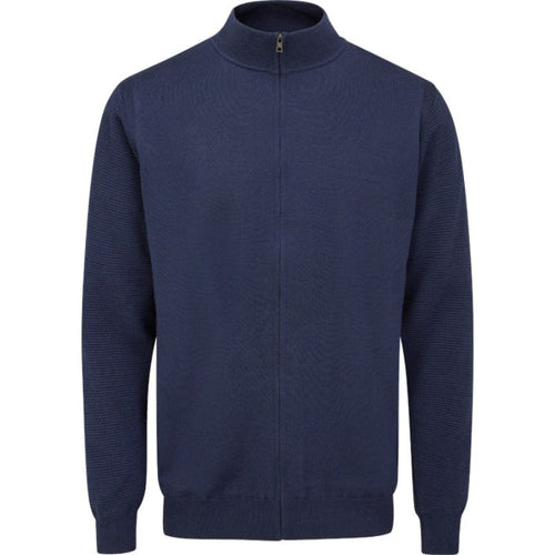 PING Porter Full-Zip Sweater Oxford Blue
