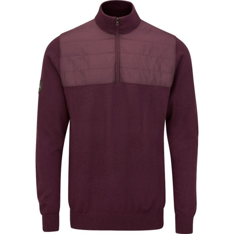 PING Randle 1/4 Zip Sweater Fig
