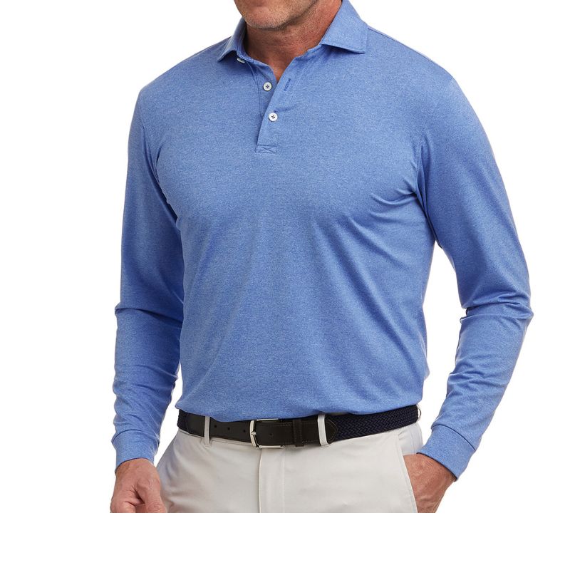 Holderness & Bourne The Farrell Long Sleeve Heathered Oxford