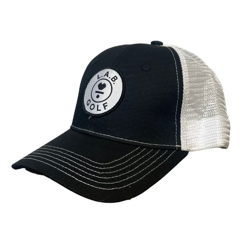 L.A.B. Golf Trucker Snapback Hat Black OSFA