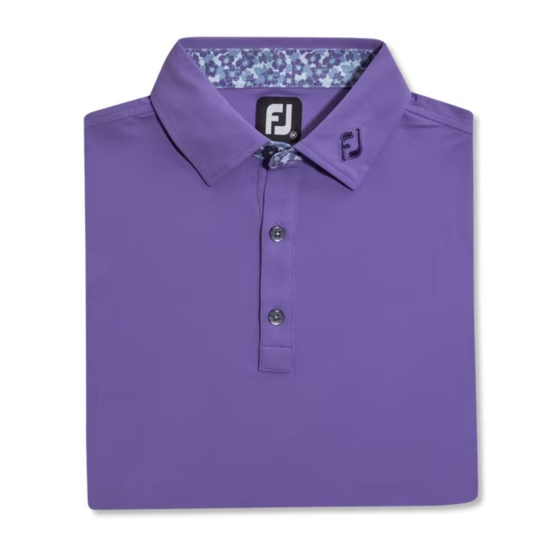 FootJoy Primrose Trim Solid Lisle Tour Collar Polo - Previous Season Style