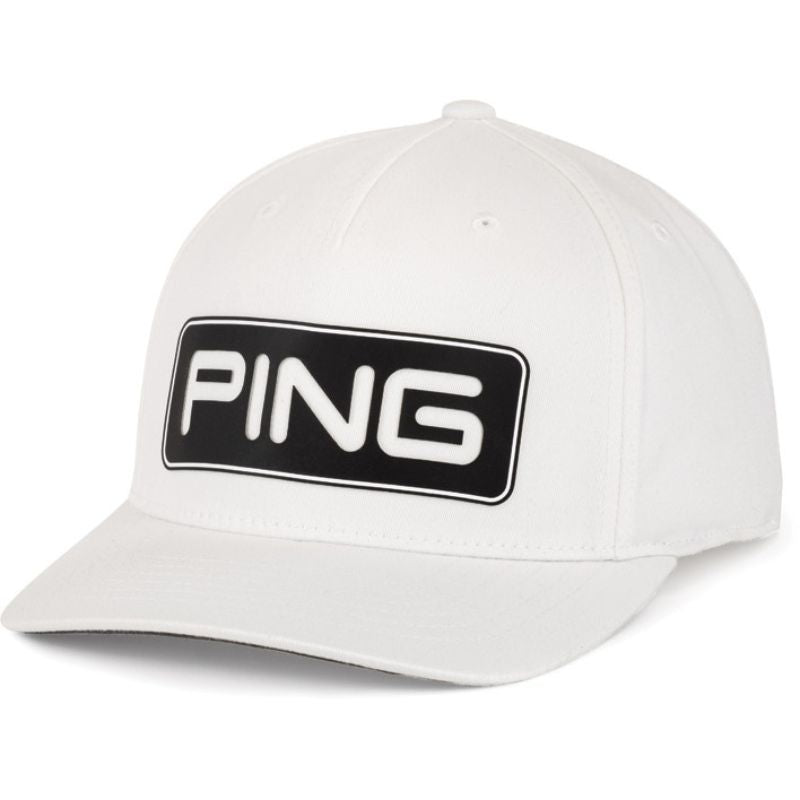 PING Tour Classic Snapback Hat White OSFA