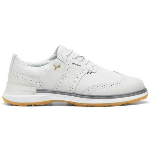 Puma Men's AVANT Wingtip Golf Shoes Feather Gray Slate Gray Medium