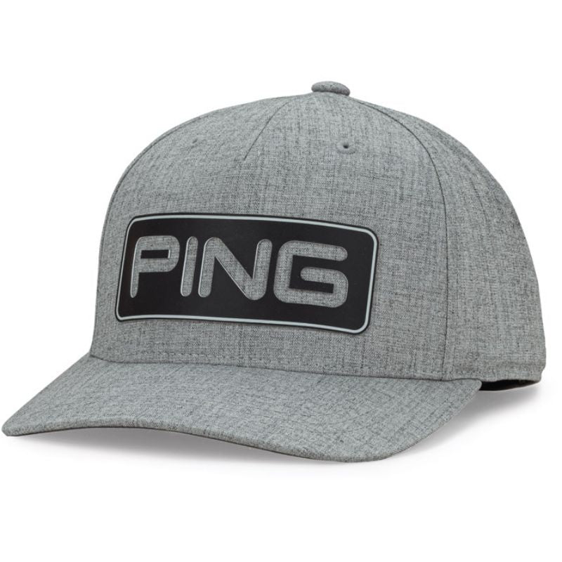 PING Tour Classic Snapback Hat Heather Grey OSFA