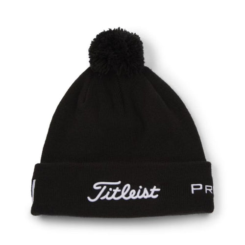 Titleist Tour Pom Pom Beanie Black OSFA