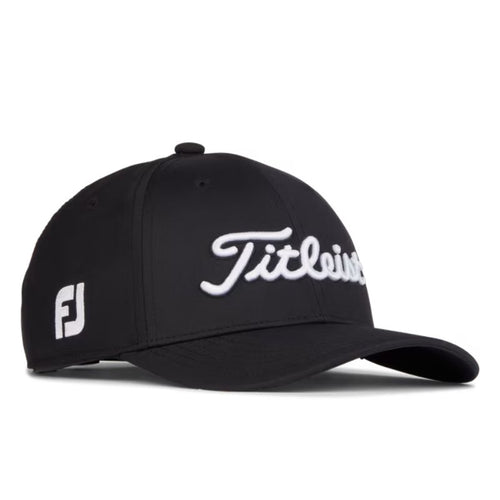 Titleist Junior Tour Performance Hat Black White