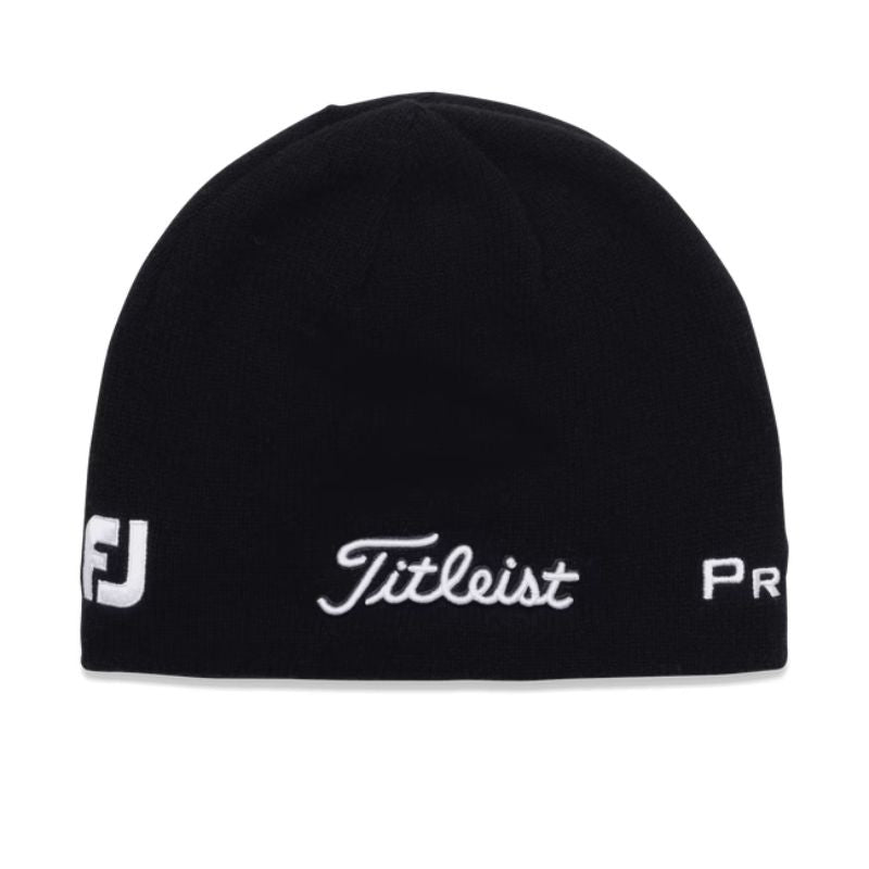 Titleist Merino Wool Beanie Black White