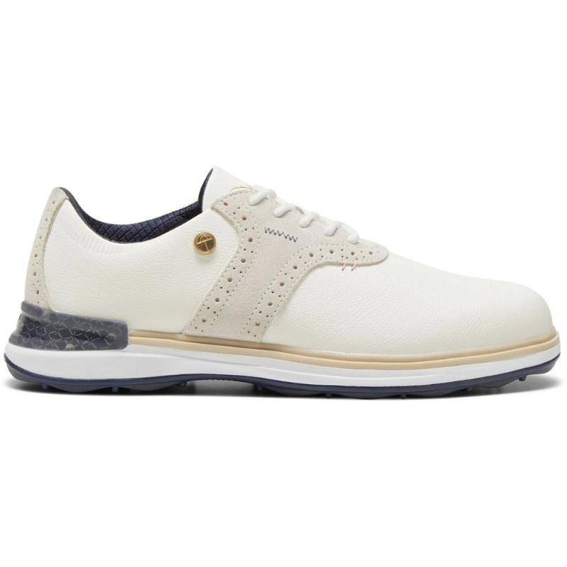 Puma AVANT Golf Shoes - Arnold Palmer Limited Edition Warm White Deep Navy Pale Pink Medium