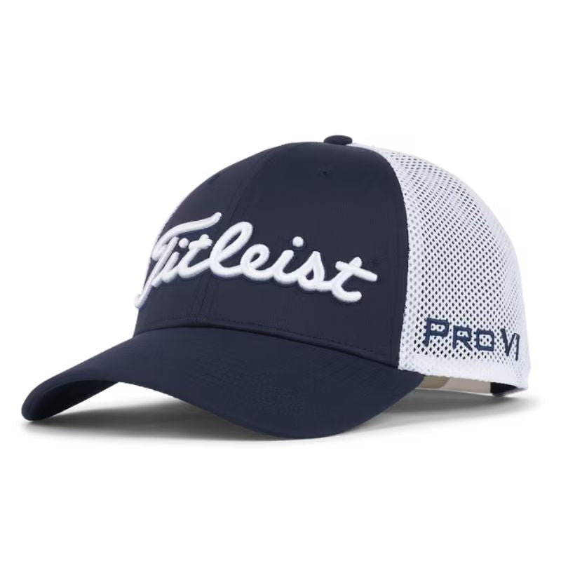 Titleist Tour Performance Mesh Hat Navy White