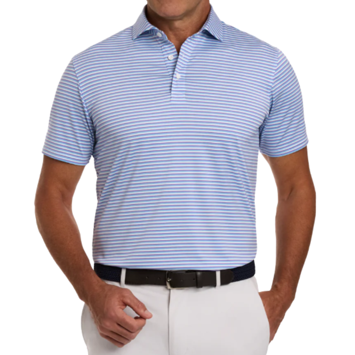 Holderness & Bourne The Fleming Polo Tudor Vista Blue White