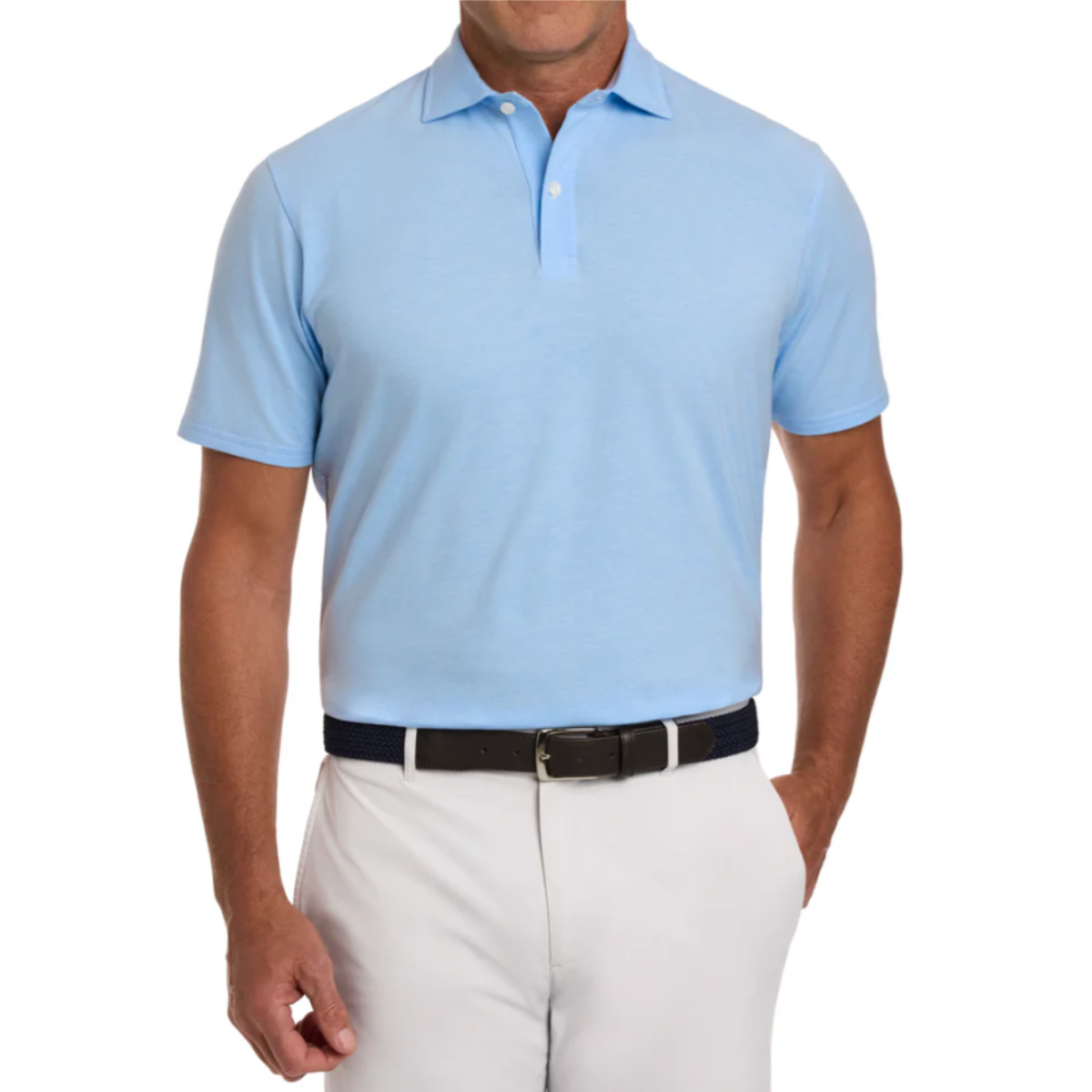 Holderness & Bourne The Hatcher Polo Vista Blue White