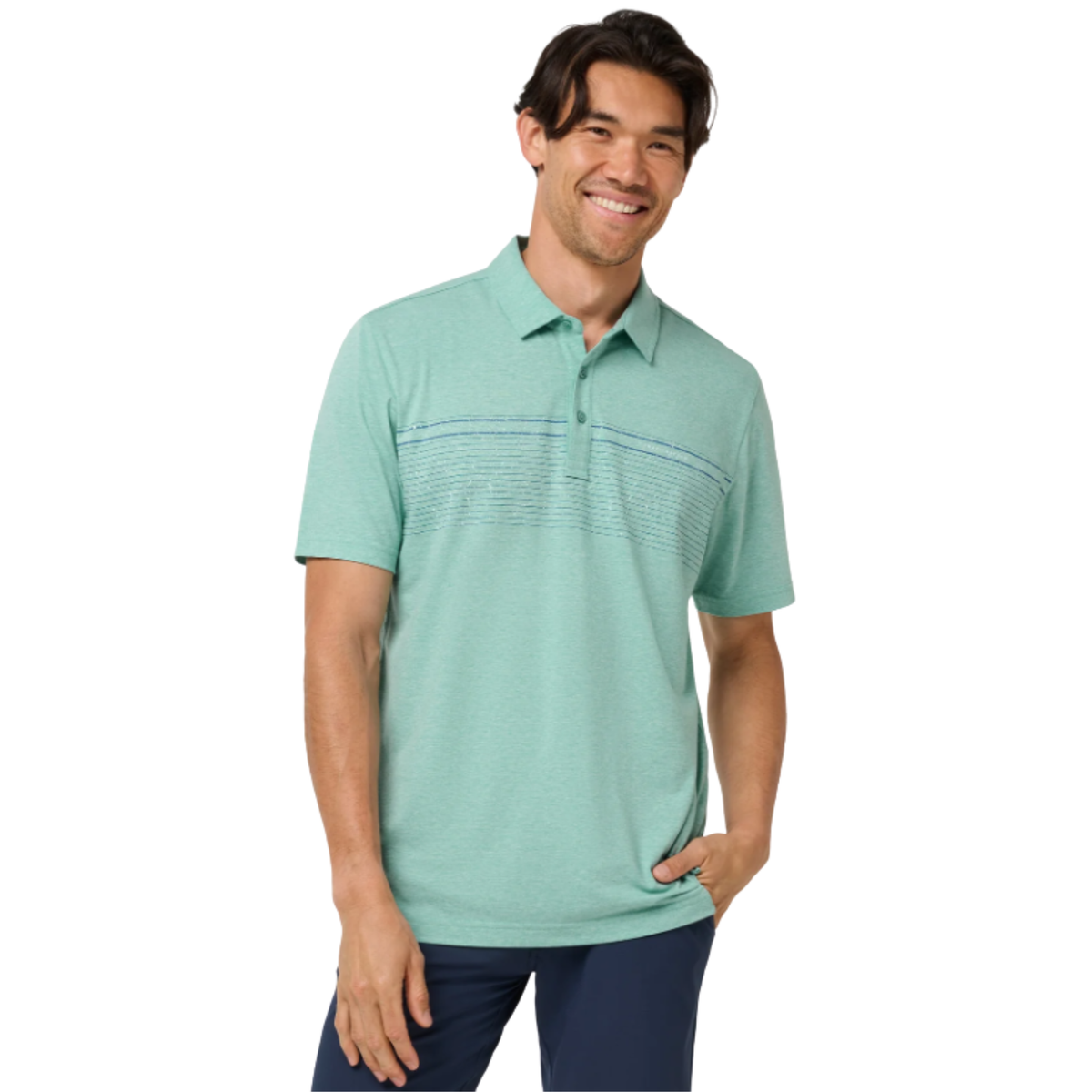 TravisMathew Performance Jersey Ocean Golf Polo