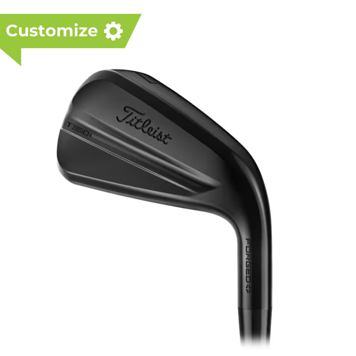 Titleist T350 4G Black Vapor Irons (Steel) - Build Your Own