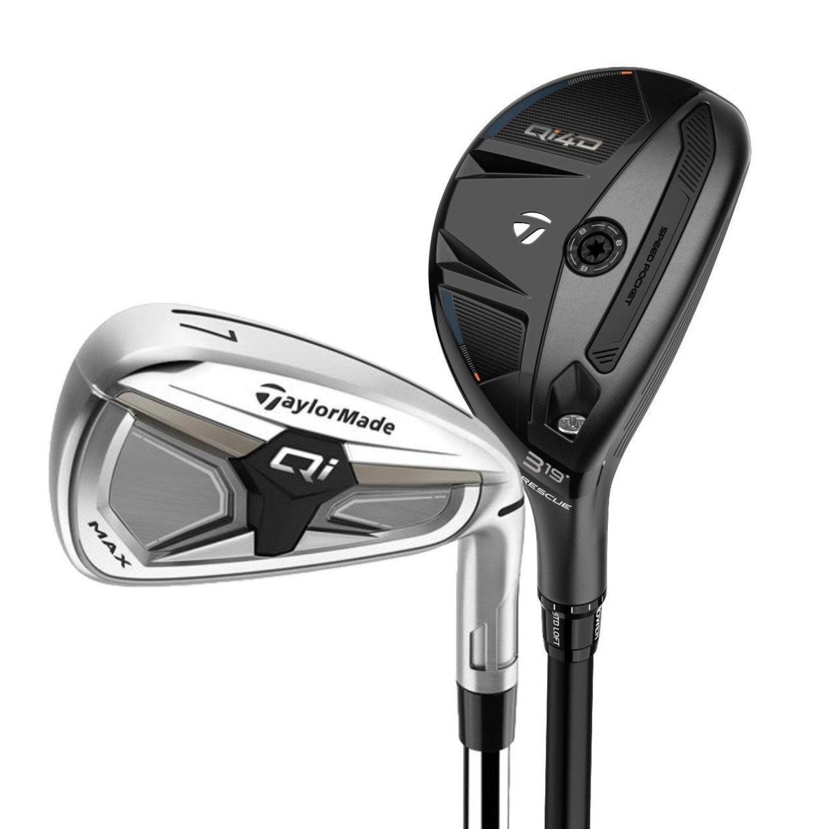 QI Max Combo Set - Graphite - 4H, 5H, 6-PW, AW Right Senior Graphite - KBS REAX HL 55g