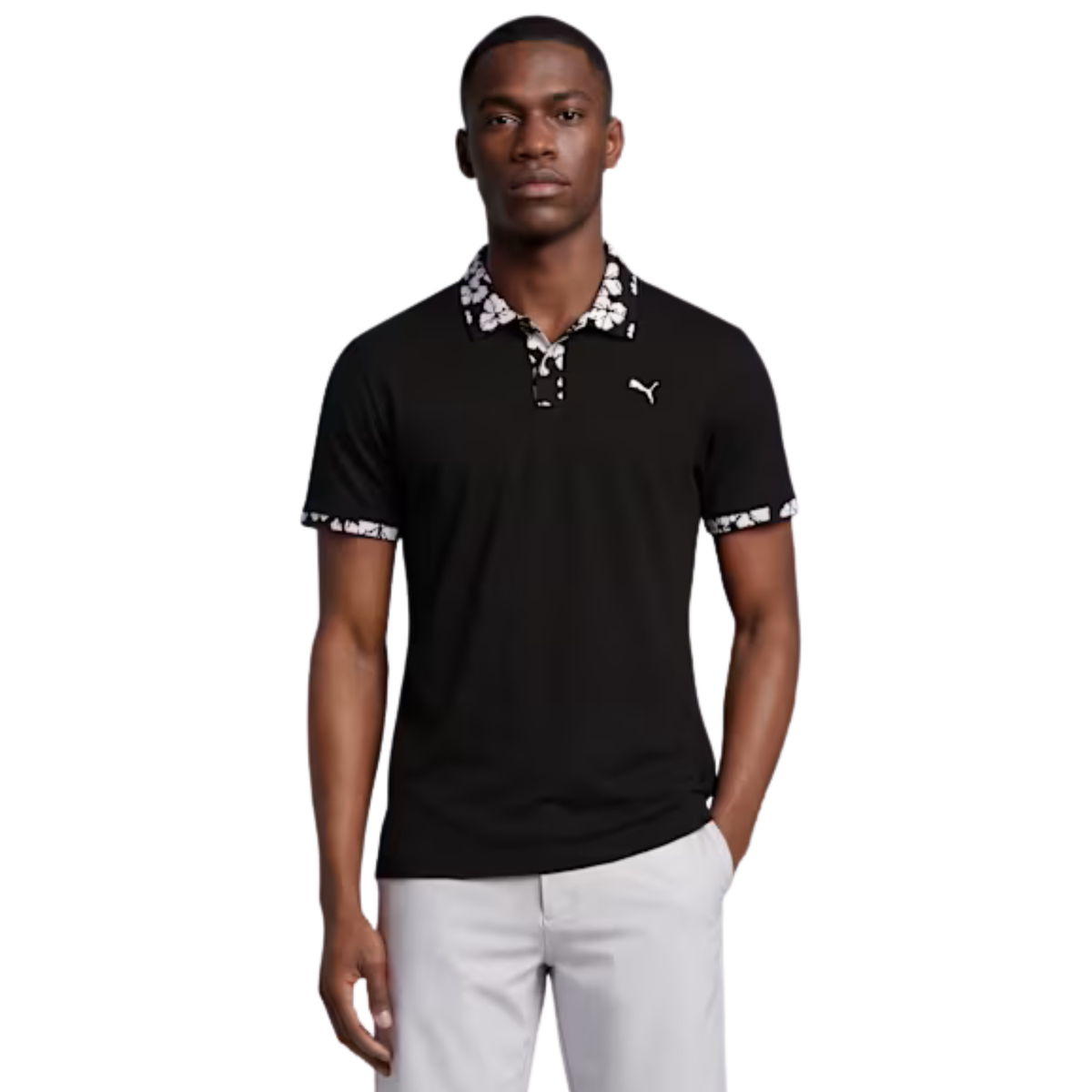 PUMA Modalon Floral Golf Polo