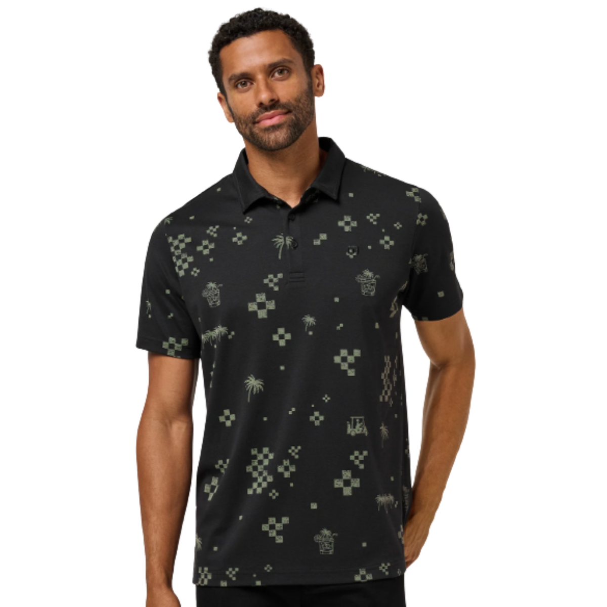 TravisMathew Beverage Cart Golf Polo Black