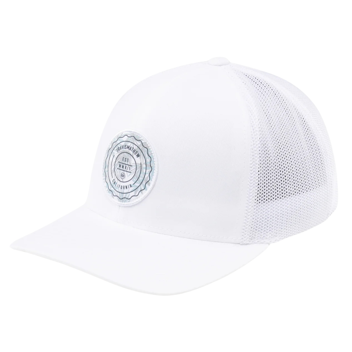 TravisMathew The Patch Floral Snapback Hat White