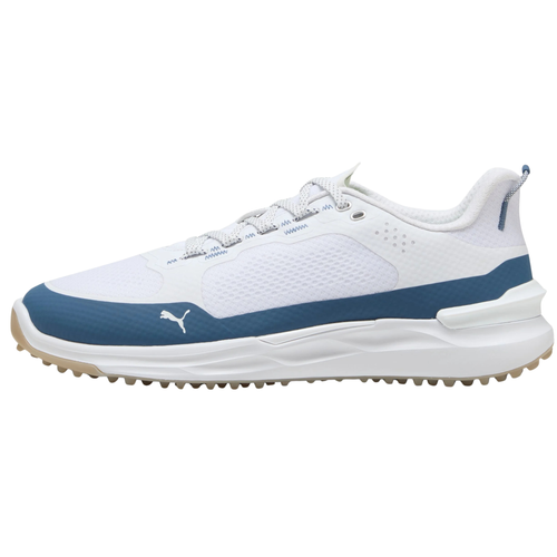 PUMA IGNITE ELEVATE X Spikeless Golf Shoes Puma White Dark Indigo Medium