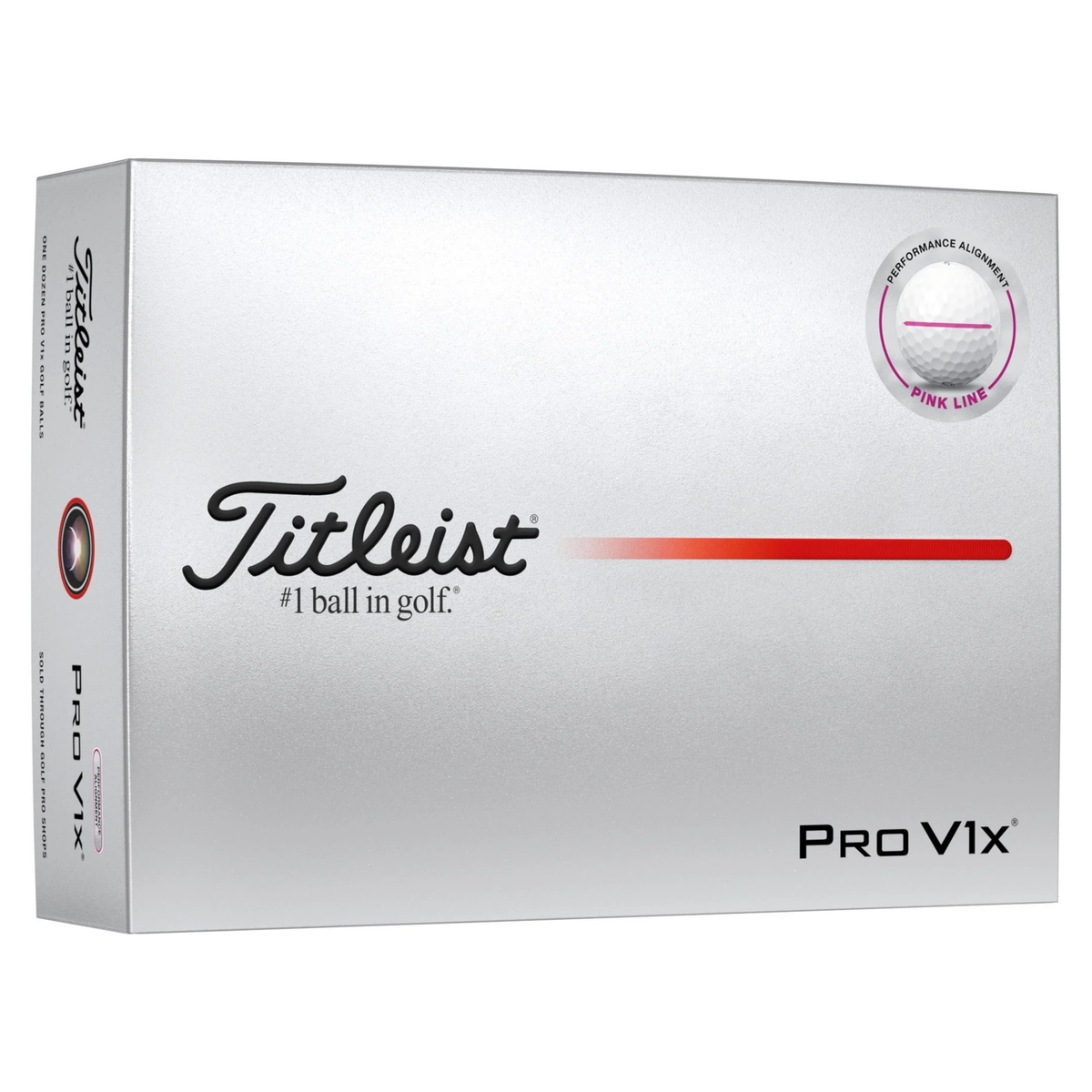 Titleist Pro V1x Performance Alignment Golf Balls Pink