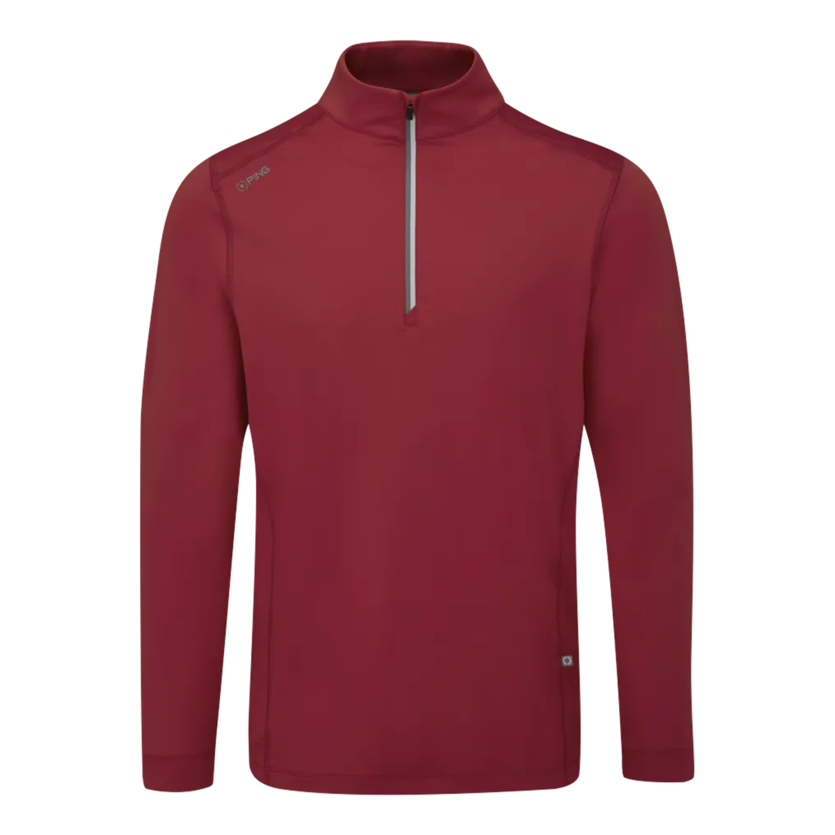 PING Latham 1/4 Zip Sweater Rich Red