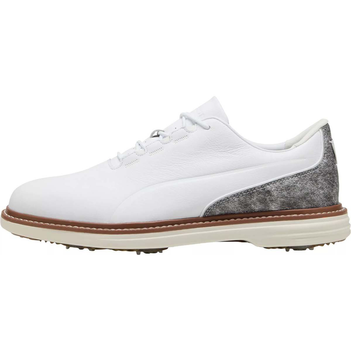 PUMA AVANT Tour Golf Shoes Puma White Brown Mushroom Medium