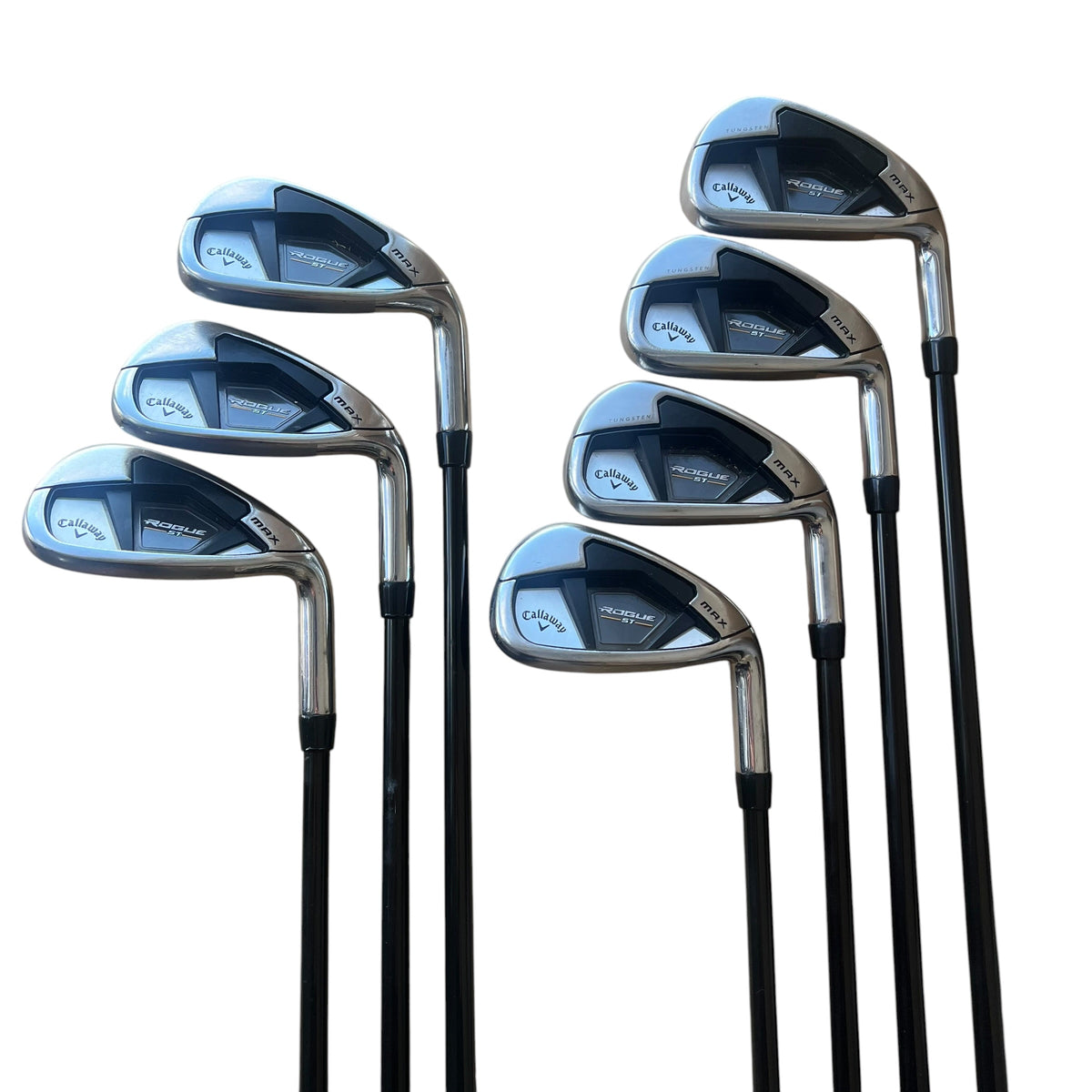 Callaway Rogue ST Max Iron Set - 5-PW, AW - Used Right Regular Graphite - Tensei AV Blue 65g