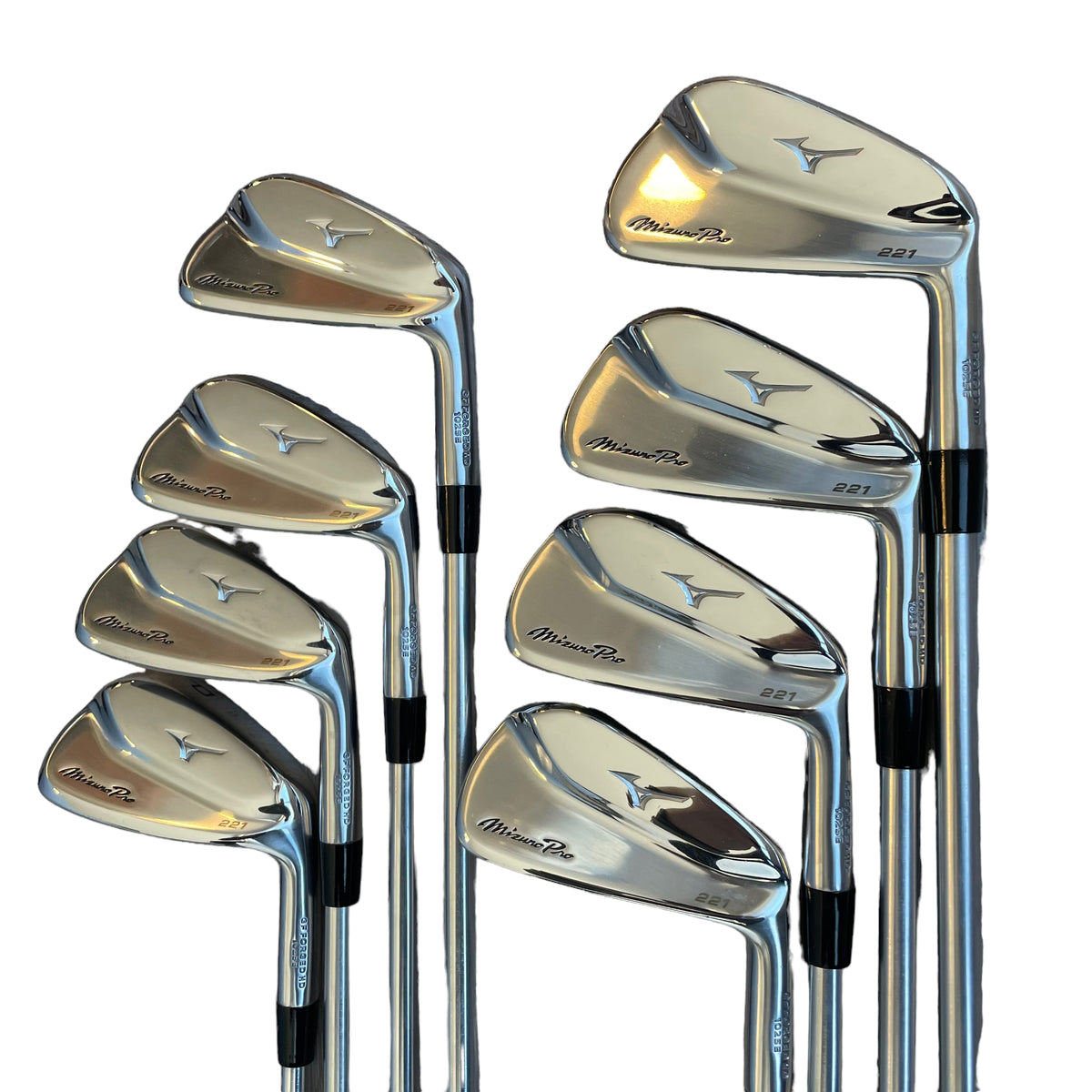 Mizuno PRO 221 Iron Set - 3-PW - Used Right Stiff Steel - Project X LS 6.0 120