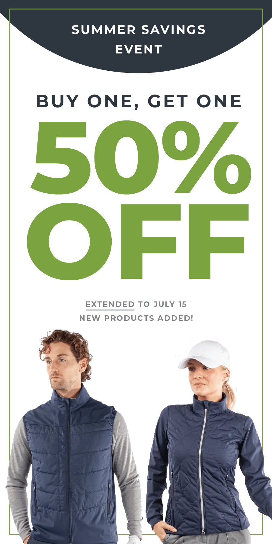 Summer Savings Event: Buy One, Get One 50% Off! Extended to July 15, New Products Added!