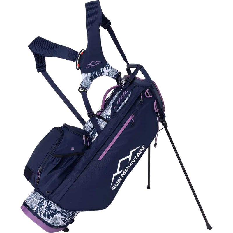 Sun Mountain 2024 Women's 3.5 14-Way Stand Bag Flower Navy Violet
