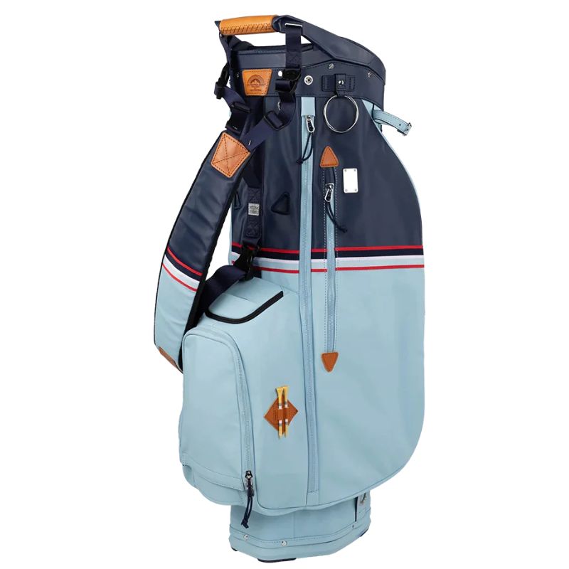 Sun Mountain 2023 Mid-Stripe Cart Bag Frost Navy Red