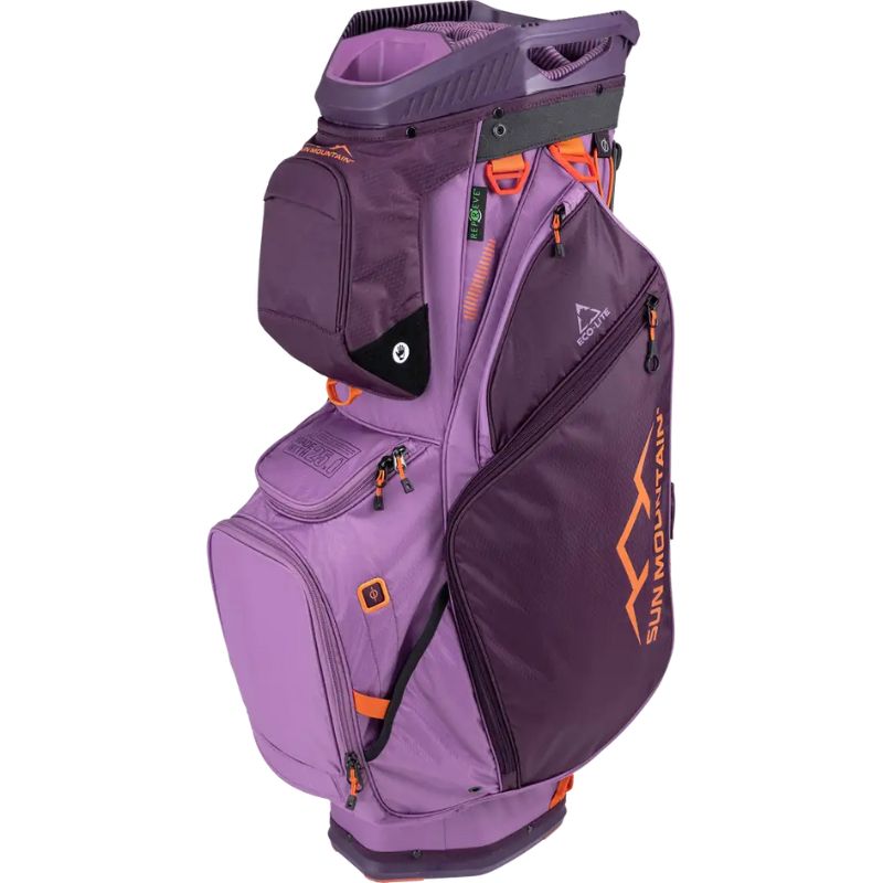 Sun Mountain 2024 Eco-Lite Cart Bag Plum Violet Ember