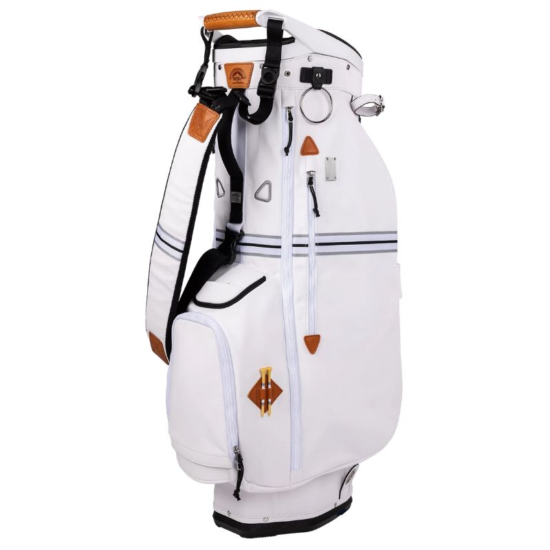 Sun Mountain 2023 Mid-Stripe Cart Bag White