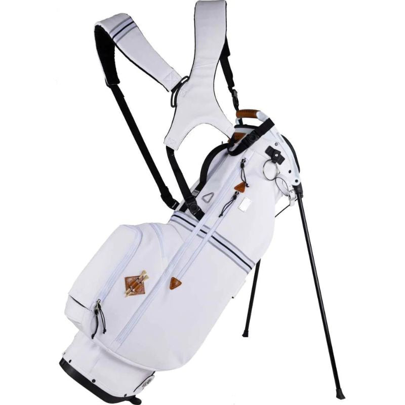 Sun Mountain 2023 Mid-Stripe 14-Way Stand Bag White