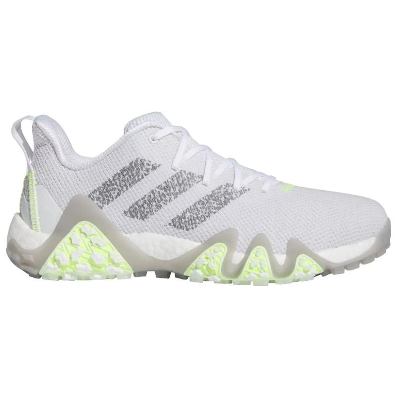 adidas Codechaos 22 Spikeless Golf Shoes Cloud White Grey Three Lucid Lemon Medium