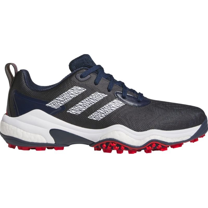 adidas Codechaos 25 Spikeless Golf Shoes Collegiate Navy Cloud White Better Scarlet Medium