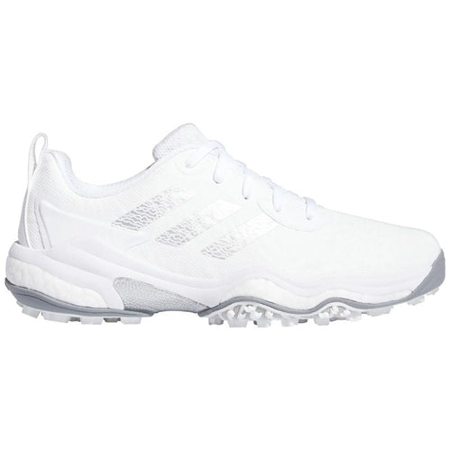 adidas Men's Codechaos 25 Spikeless Golf Shoes Cloud White Silver Metallic Grey Two Medium