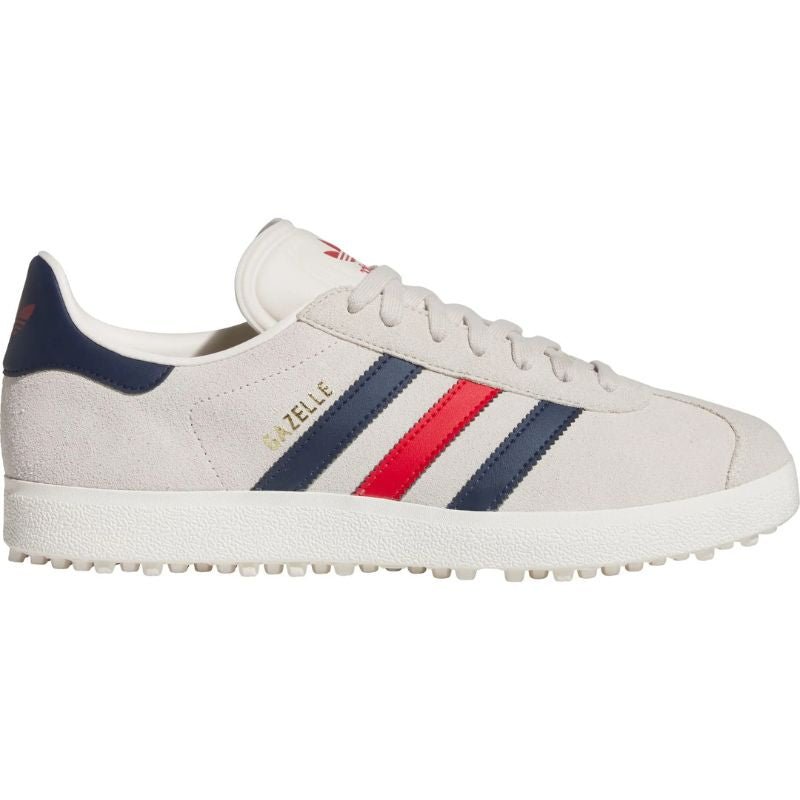 adidas Gazelle Spikeless Golf Shoes Alumina Night Indigo Better Scarlet Medium