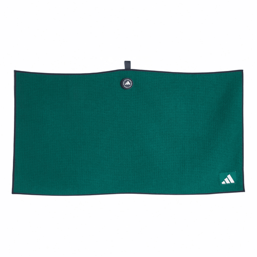 adidas Magnetic Microfiber Players Cart Towel Collegiate Green