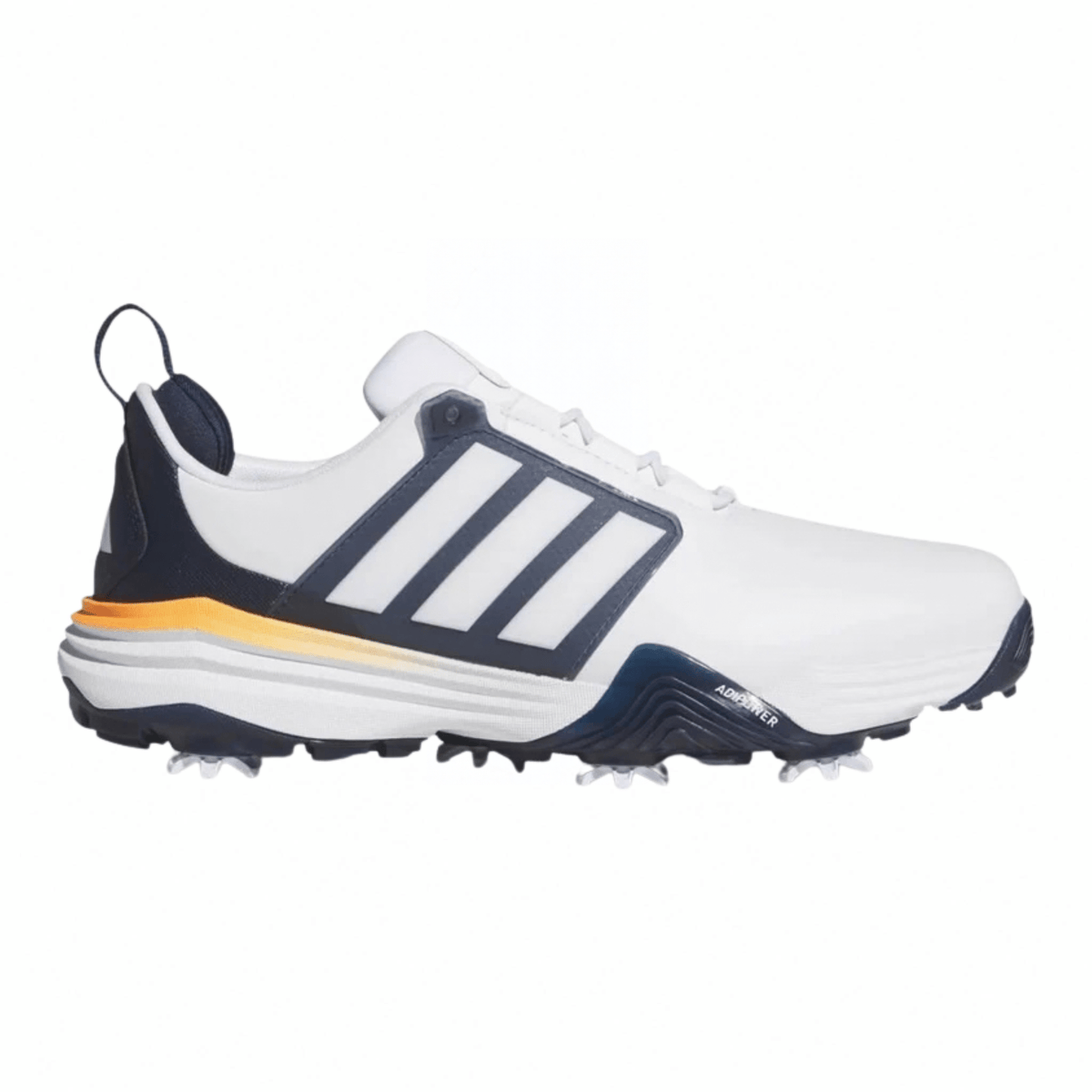 adidas Men's Adipower 26 Golf Shoes Cloud White Collegiate Navy Lucid Orange