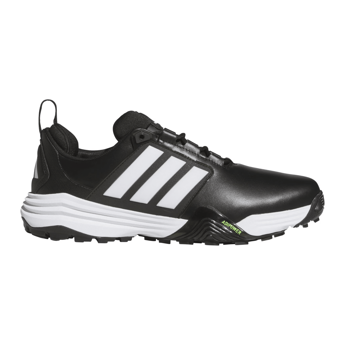 adidas Men's Adipower 26 Spikeless Golf Shoes Black White Green Medium